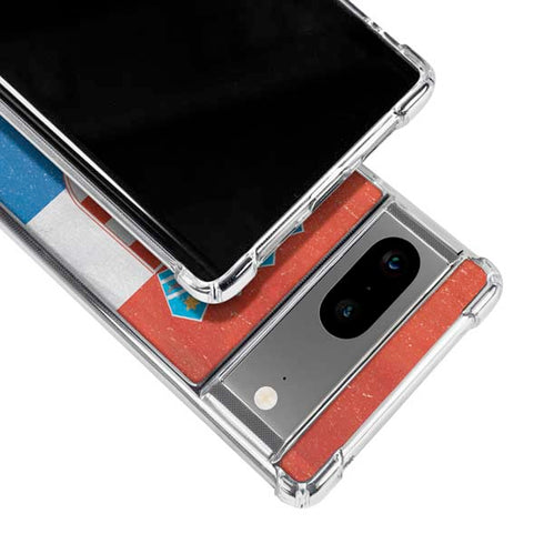 Croatia Flag Distressed Google Pixel 8 Clear Case